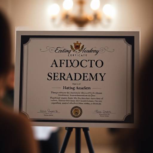 Accredited Acting Academy Certificate